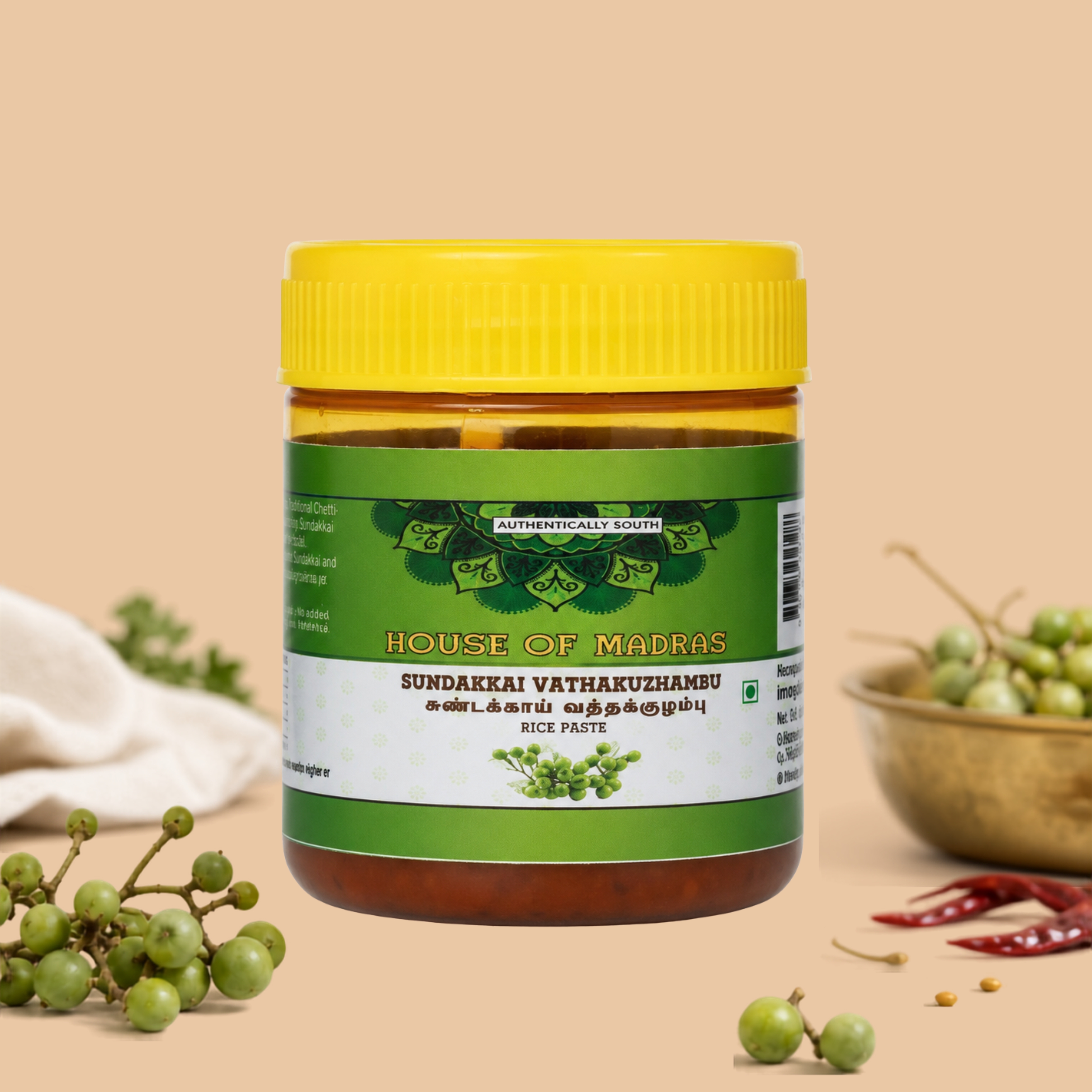 Sundakkai Vathakuzhambu Rice Paste - House of Madras