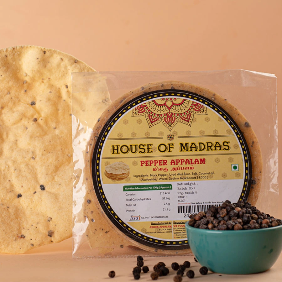 Pepper Appalam - House of Madras