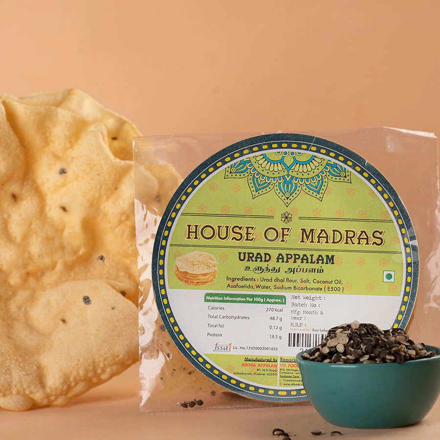 Urad Dhal Appalam - House of Madras