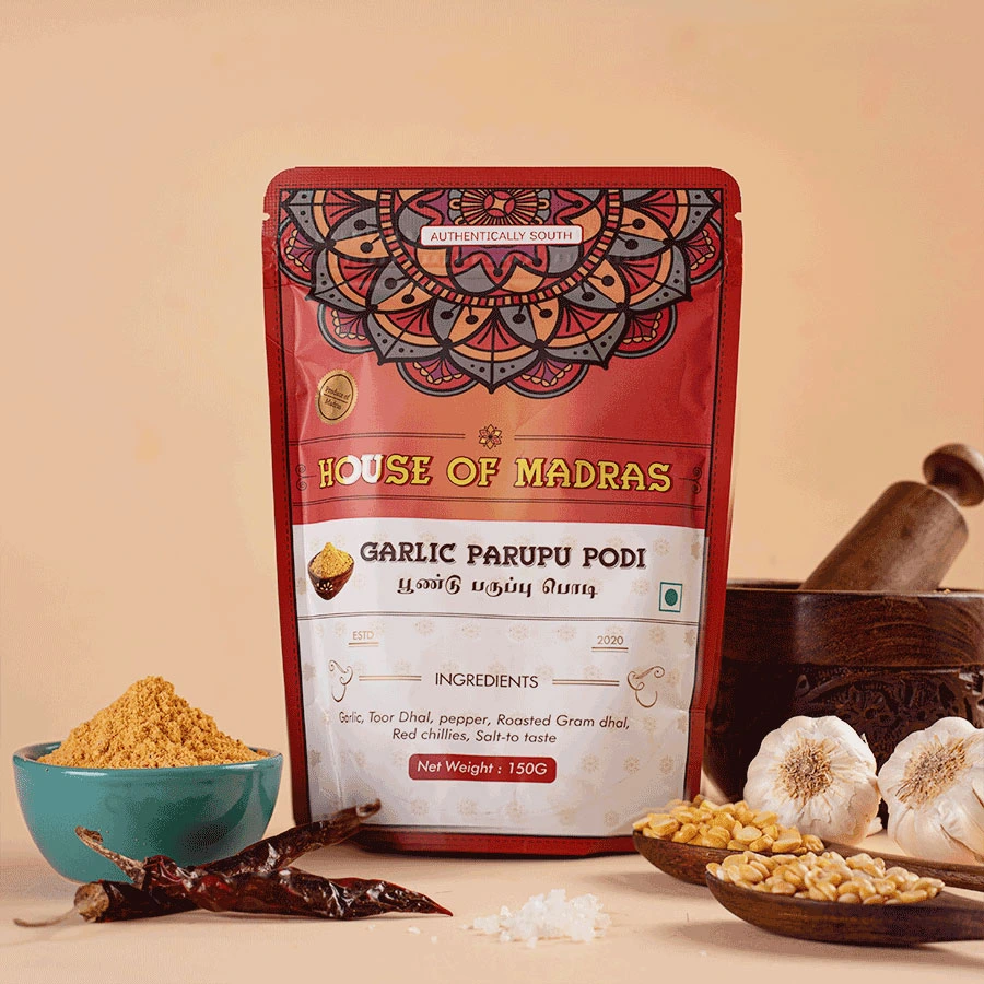 Garlic Paruppu Podi - House of Madras