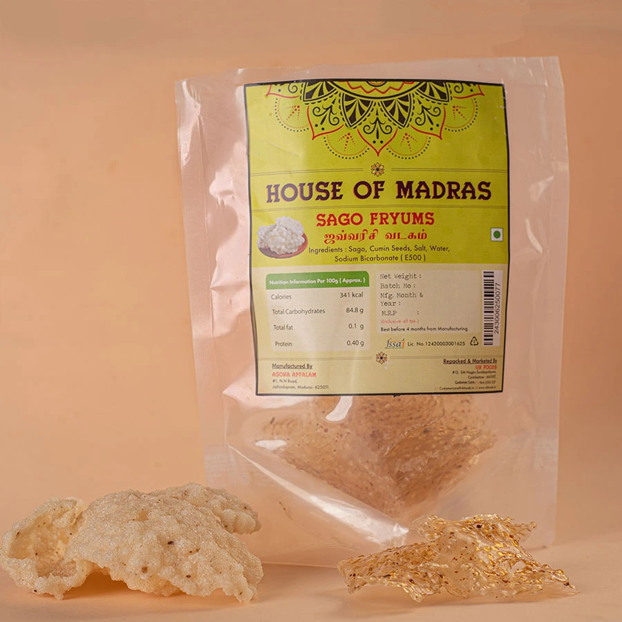 Sago Appalam - House of Madras